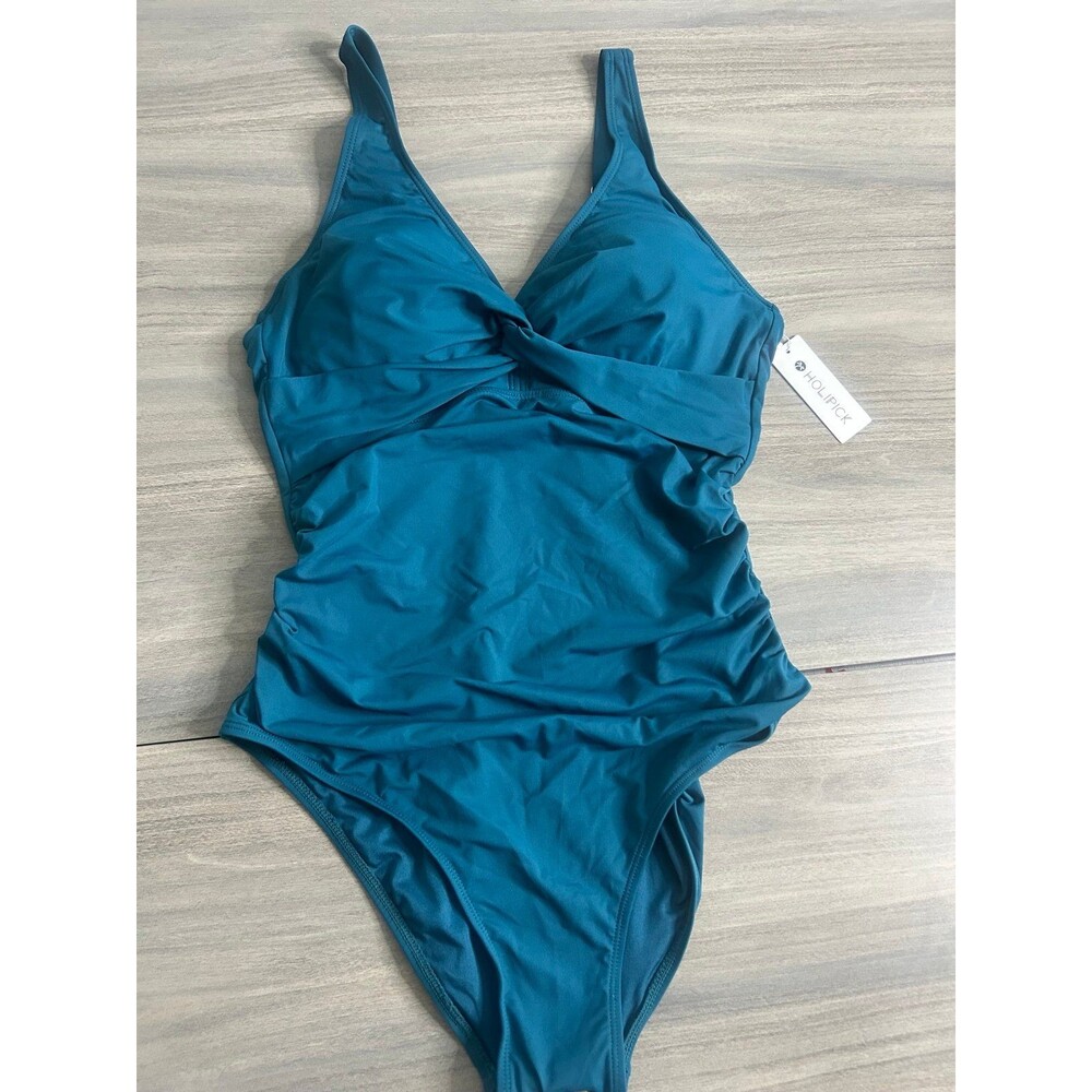 Women’s Turquoise One Piece Swimsuit Size L